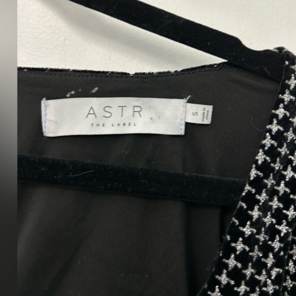 Astr Black Rhinestone Mini Dress - Picture 6 of 6